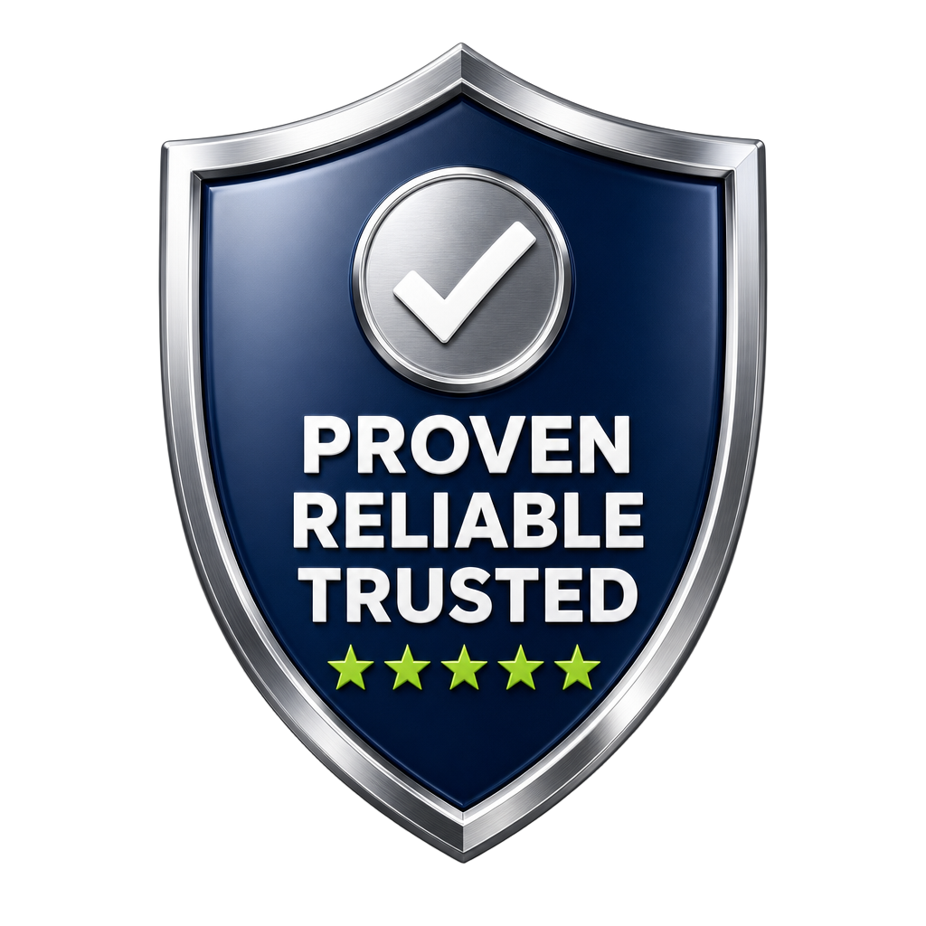 Proven, Reliable, Trusted — 5-star rated